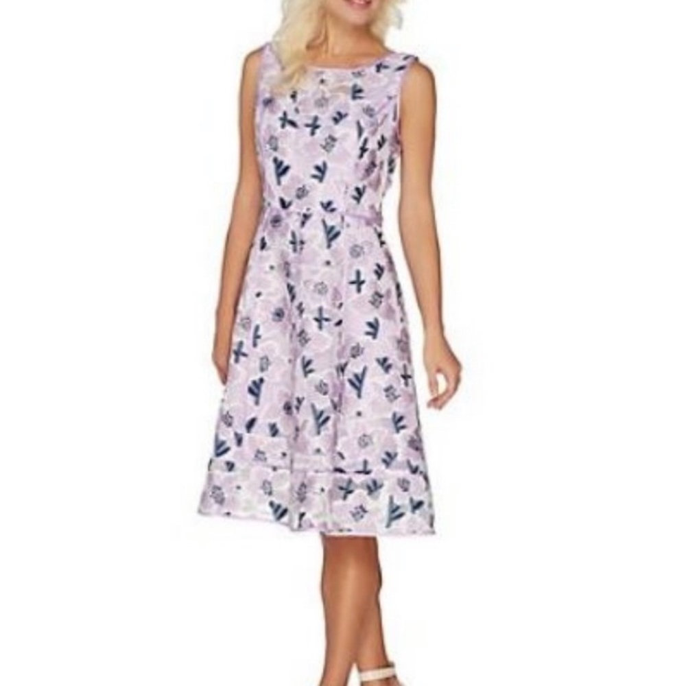 Isaac Mizrah Special Edition Floral Jacquard Dress
